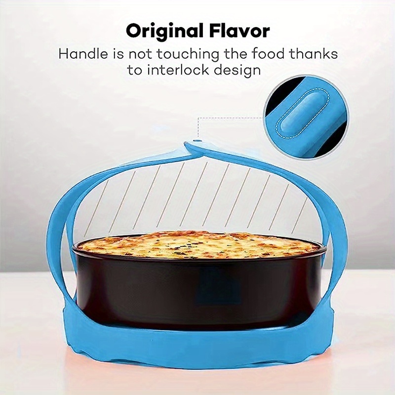 1pc non stick silicone pressure cooker sling for 6 qt     multi function cookers anti   bakeware lifter steamer rack for cheesecake   rice frittatas details 4