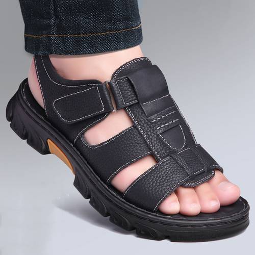 mens open toe sandals non slip comfortable summer