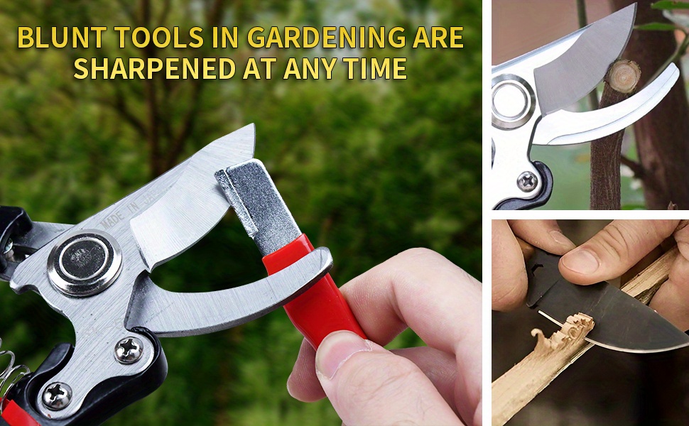 Garden Tool Sharpener, Knife Saw Sharpening Tool, Sharp Knife