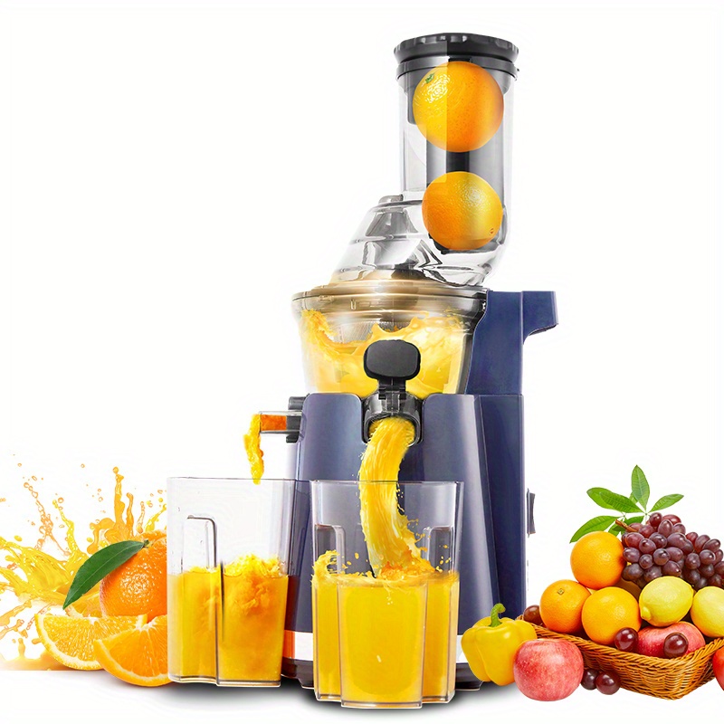 Us Plug Carrot Slow Juicer, Matte Black Juicer, Slow Juicer Cold Press With  Wide Feed Trough, Vegetable And Fruit, Home Juicer With Brush, Easy To  Clean, Thick Filter With Juice , Tofu