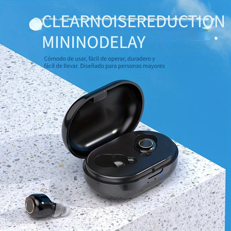 Comprar Audífonos inalámbricos Para personas mayores, amplificador de  sonido recargable, Mini audífonos portátiles Para Sordera, dispositivo Para  sordos