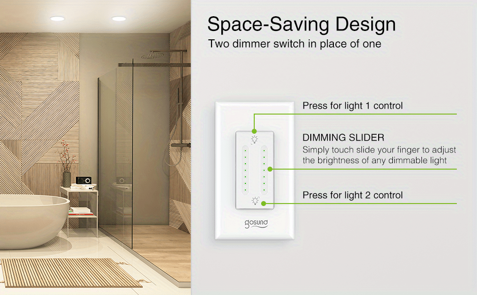 Gosund Smart Dimmer Switch Wifi Wall Light Switch Work With - Temu