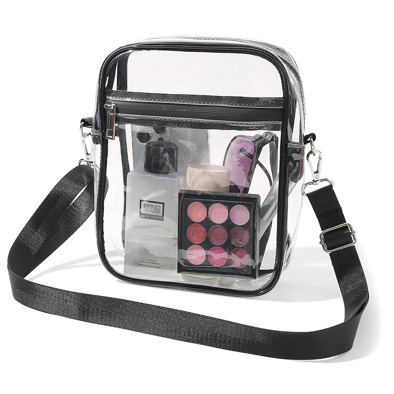 Transparent Pvc Crossbody Bag, Clear Waterproof Shoulder Bag, Zipper Handbag  & Purse For Concerts Sports Events - Temu