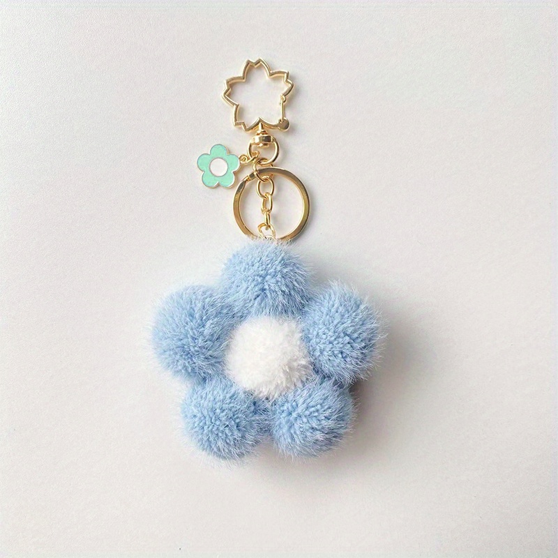 3pcs Green/blue/white Cute Gradient Bear Keychain With Crystal Bead & Flower  Pendant, Protective Cover, Bag Charm, New Style Beaded Bracelet, Car Key  Ring, Dreamy Girl Bear Pendant With Chain For Women