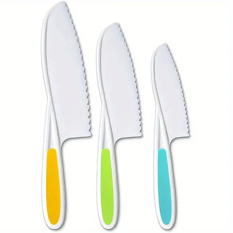 Knives Set Plastic Knife Safe Colorful Knives Plastic Fruit - Temu
