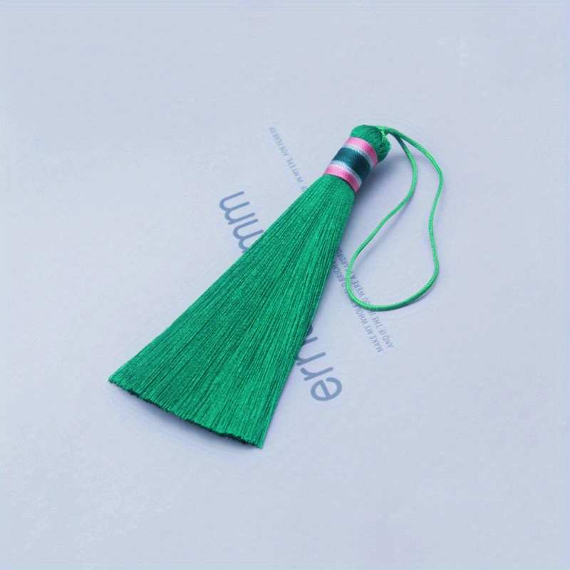 50pcs Tassels 8cm/3.1inches Long Polyester Pendant Craft Bookmark
