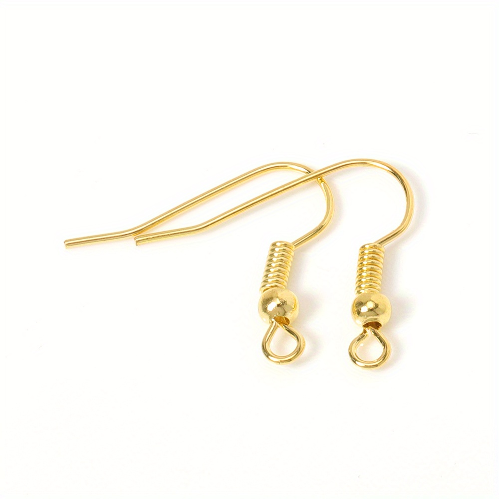Metal Earring Hook Wire Clasp Bead Charms Earring Hooks - Temu