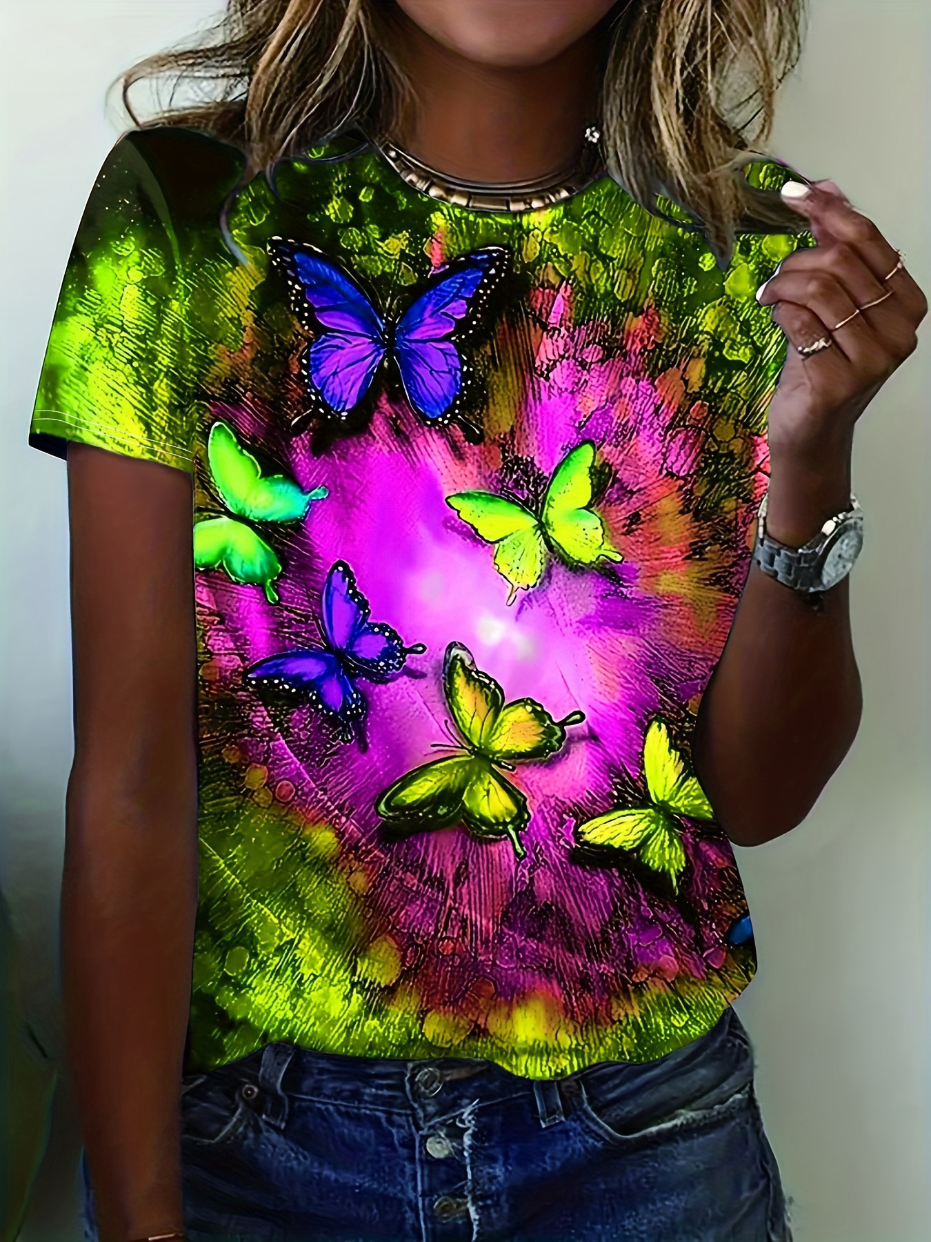 Shirt Donna Plus Size Ellos - Taglia 26/28, Colore Arancione, Ottime Condizioni