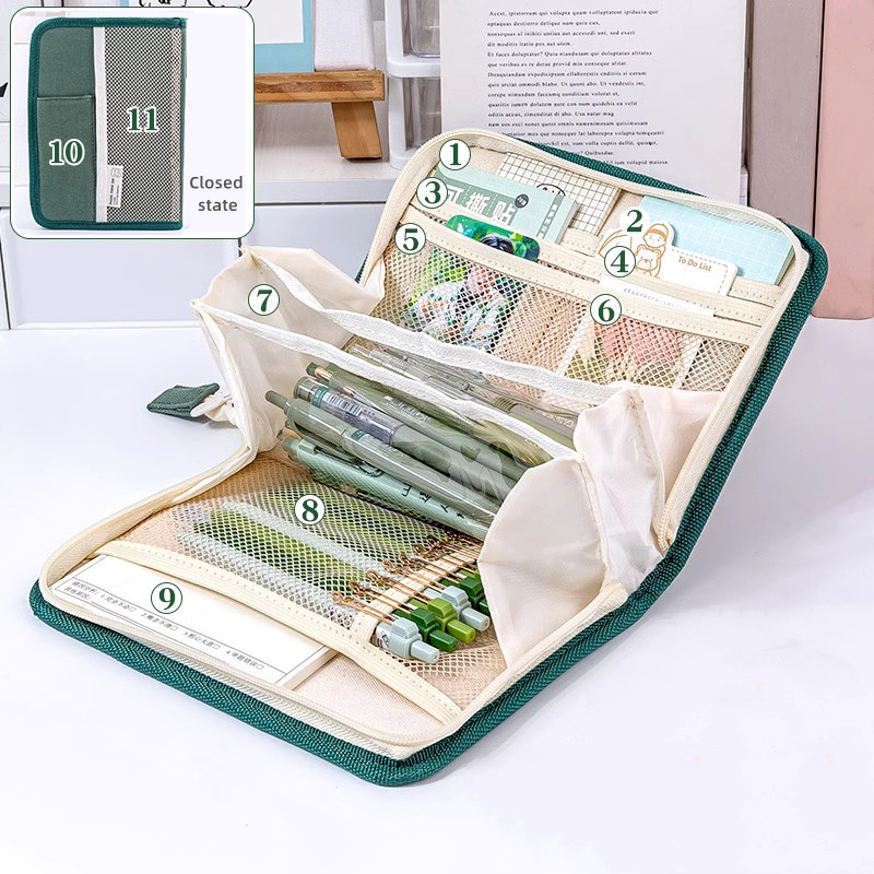 Stationery Bag Pencil Case Large Capacity Pencil Case - Temu