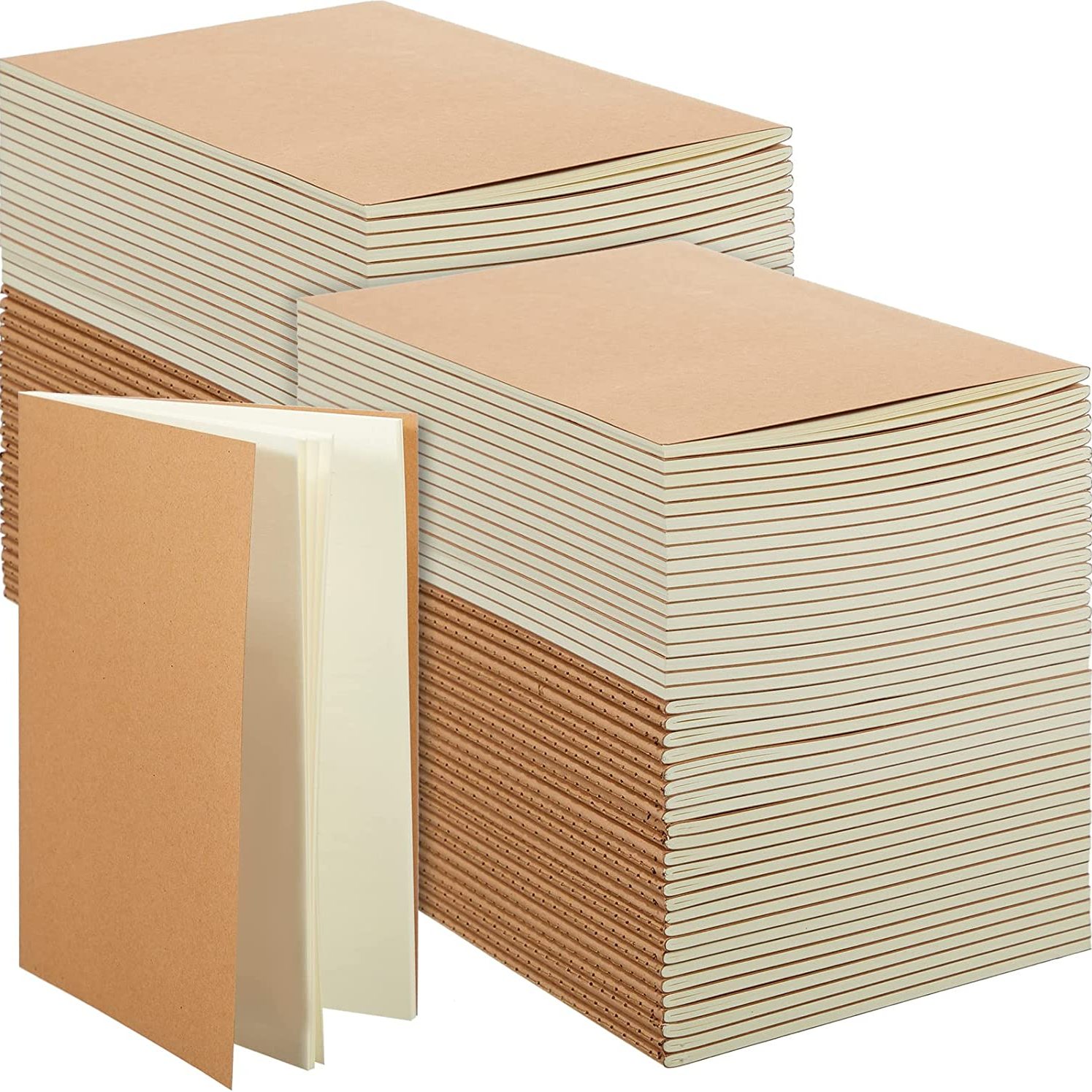 Kraft Notebooks Lined Paper Bulk Pack A5 Size 60 Lined Ivory - Temu
