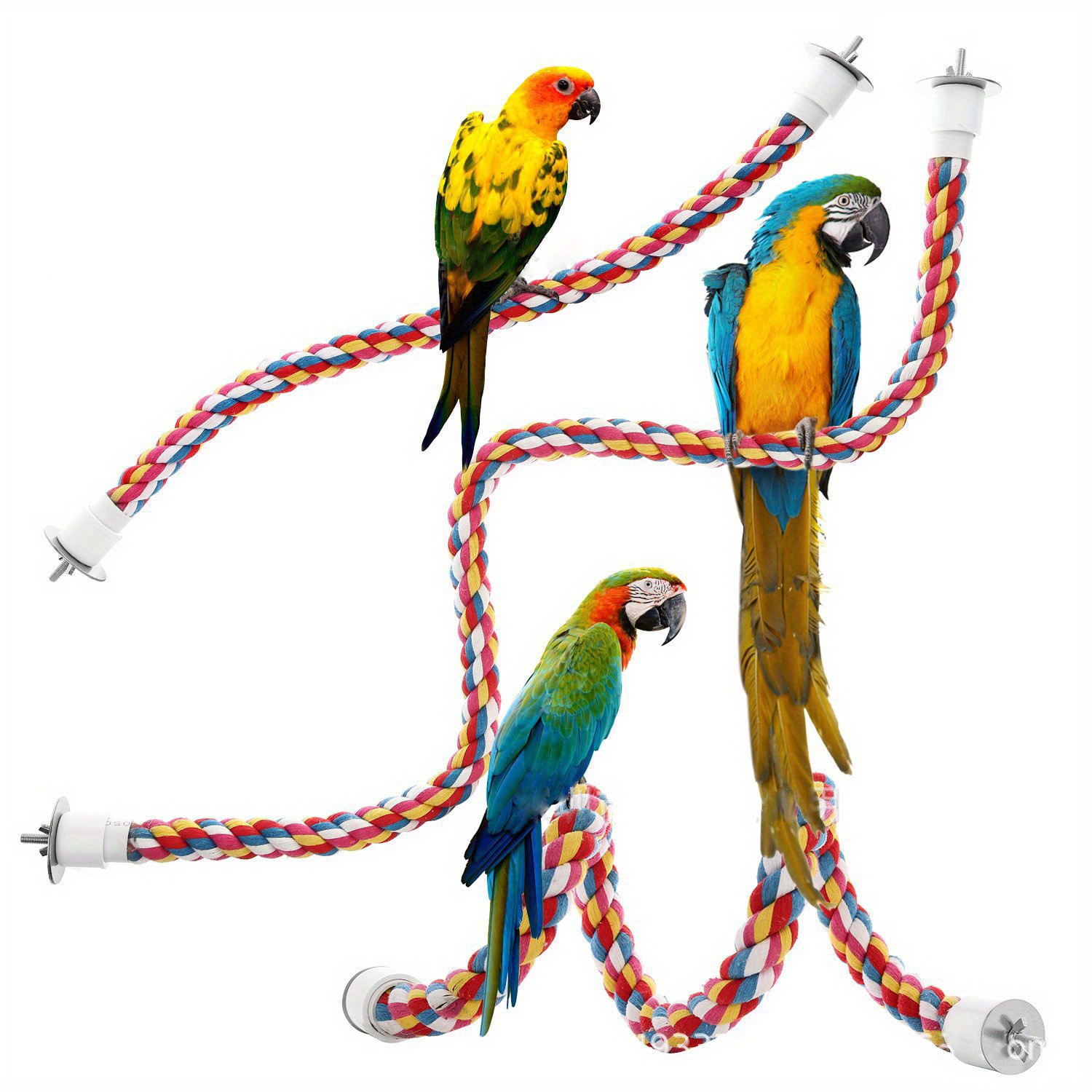 Durable Bird Rope Perch For Parrot Training And Play Ideal - Temu