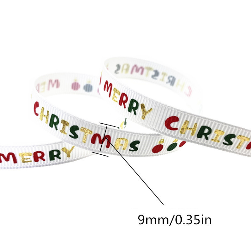 1yd Various Styles High Quality Christmas Ribbons Printed - Temu