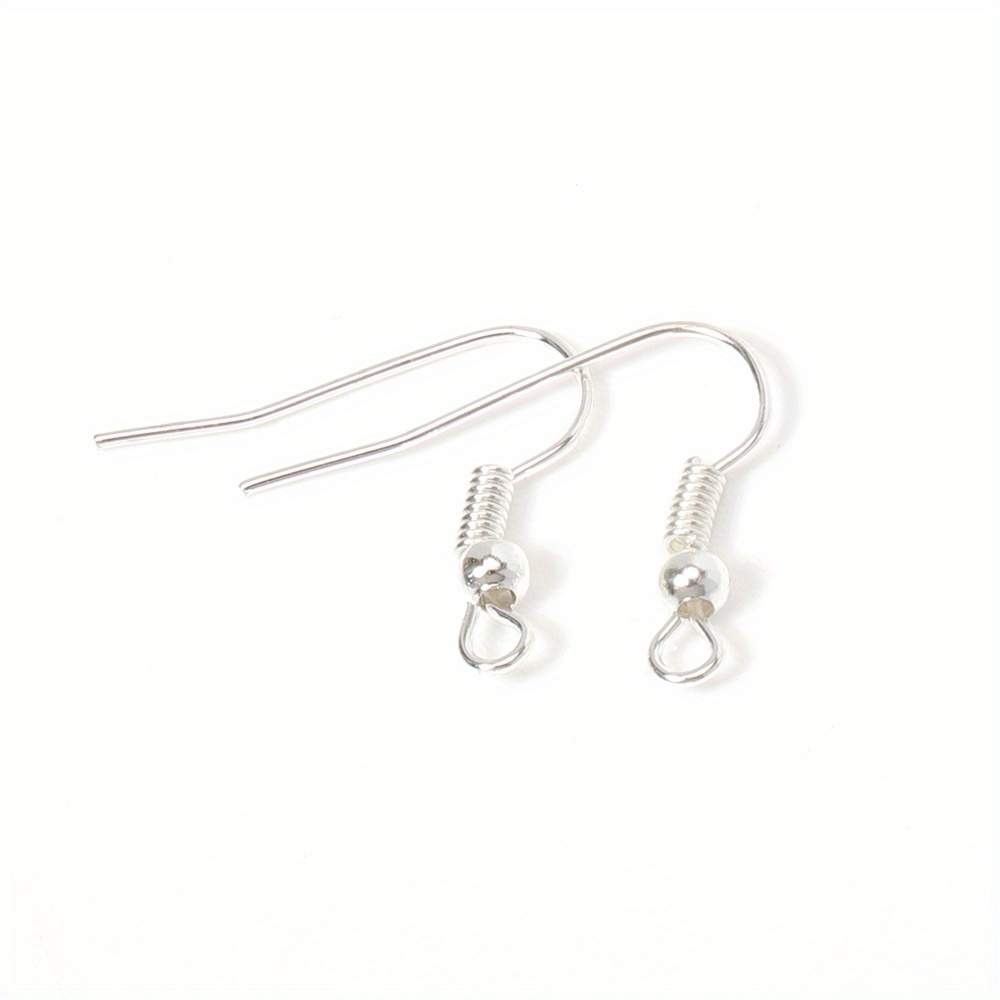 Metal Earring Hook Wire Clasp Bead Charms Earring Hooks - Temu