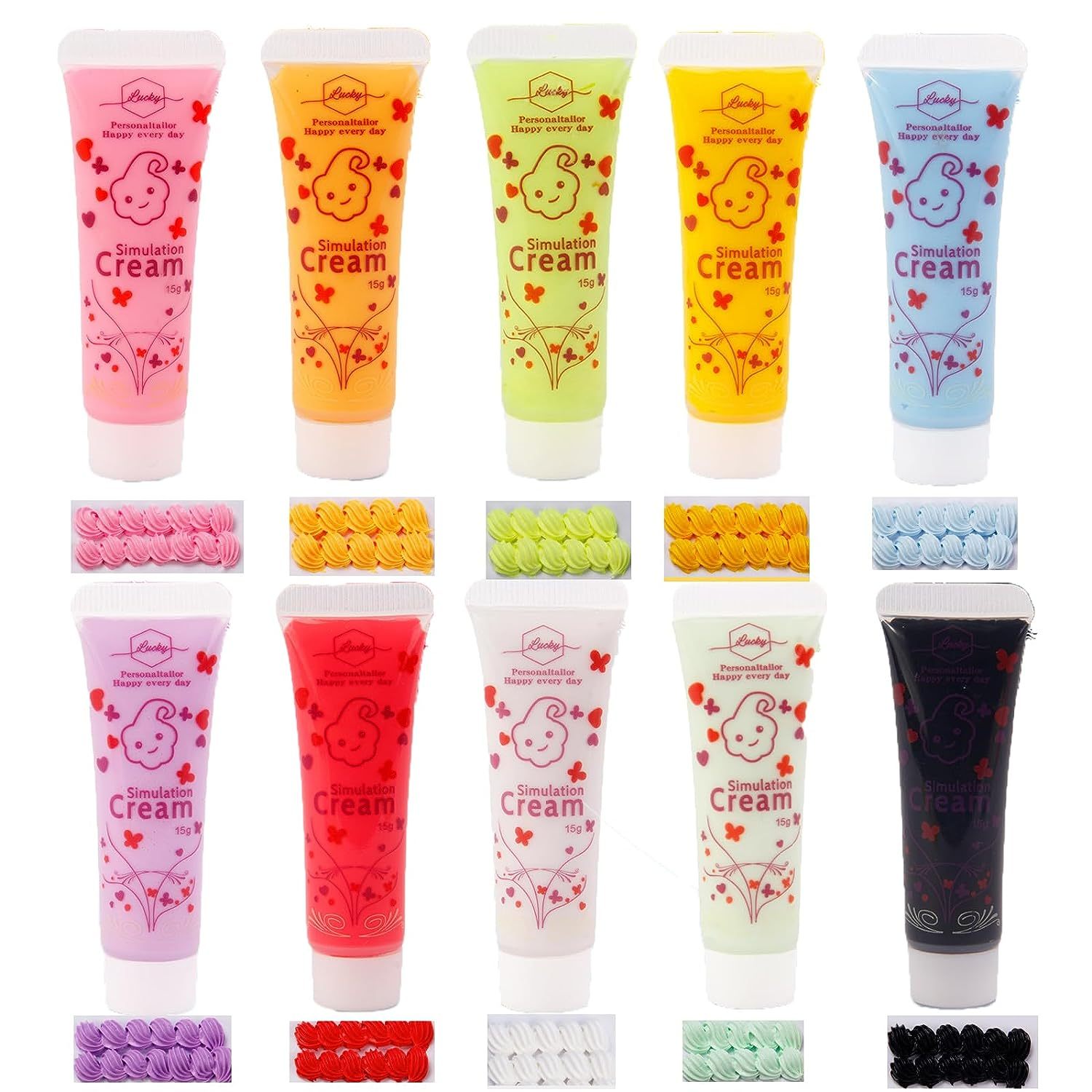 Colorful Simulation Cream Glue For Phone Case Diy Crafts - Temu
