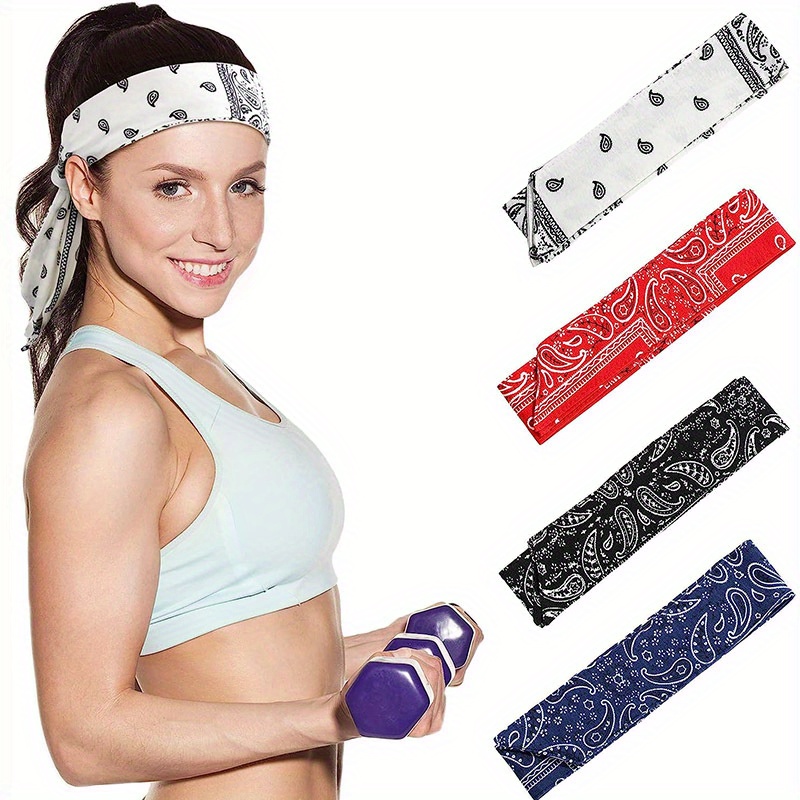 Nouveau Bandeau De Course Et De Fitness Pour Hommes, Bandeau De Yoga Et De  Sport Pour Femmes, Élastique Et Absorbant La Transpiration, Couleur Unie -  Temu Belgium