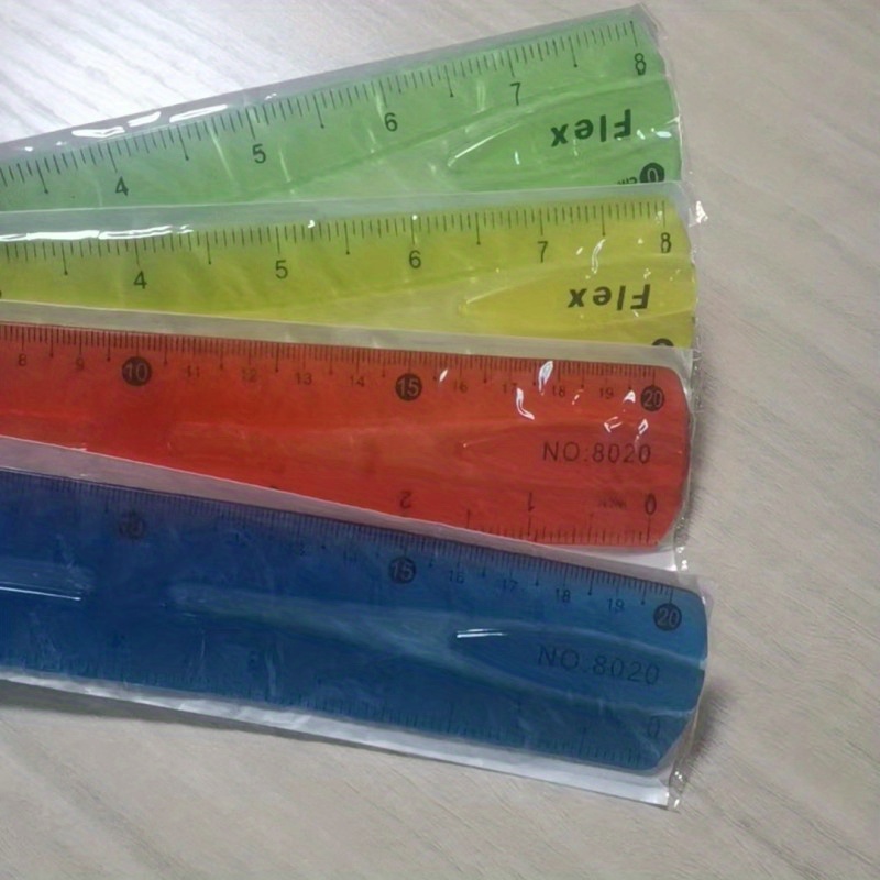 Cartoon Soft Ruler Student Stationery Soft Ruler Flexible - Temu