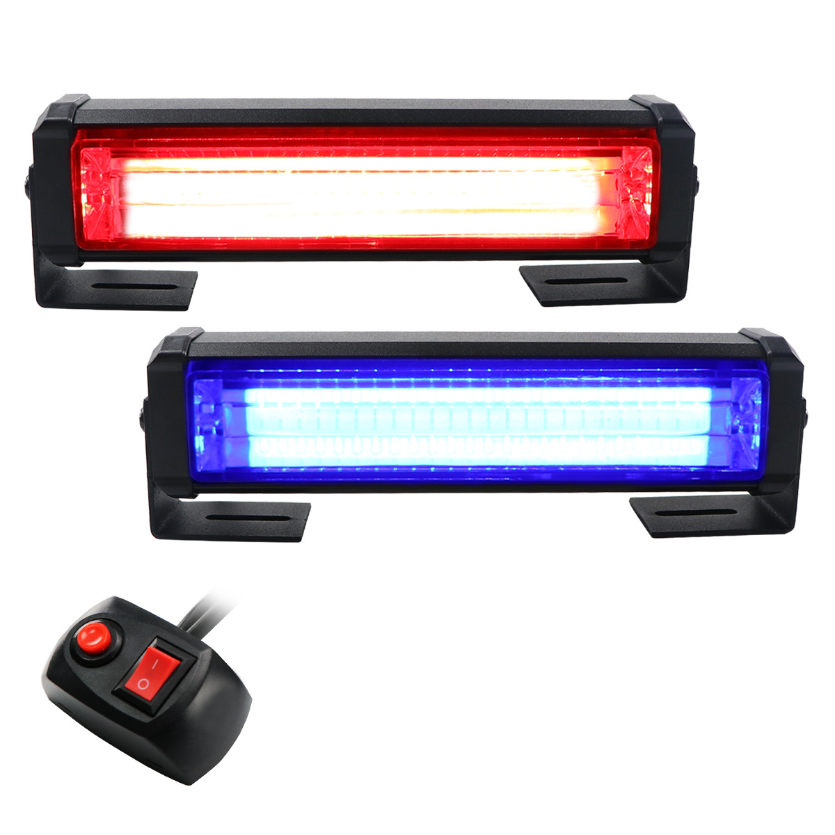 New 6 Led Emergency Strobe Lights Red Blue Strobe Warning - Temu