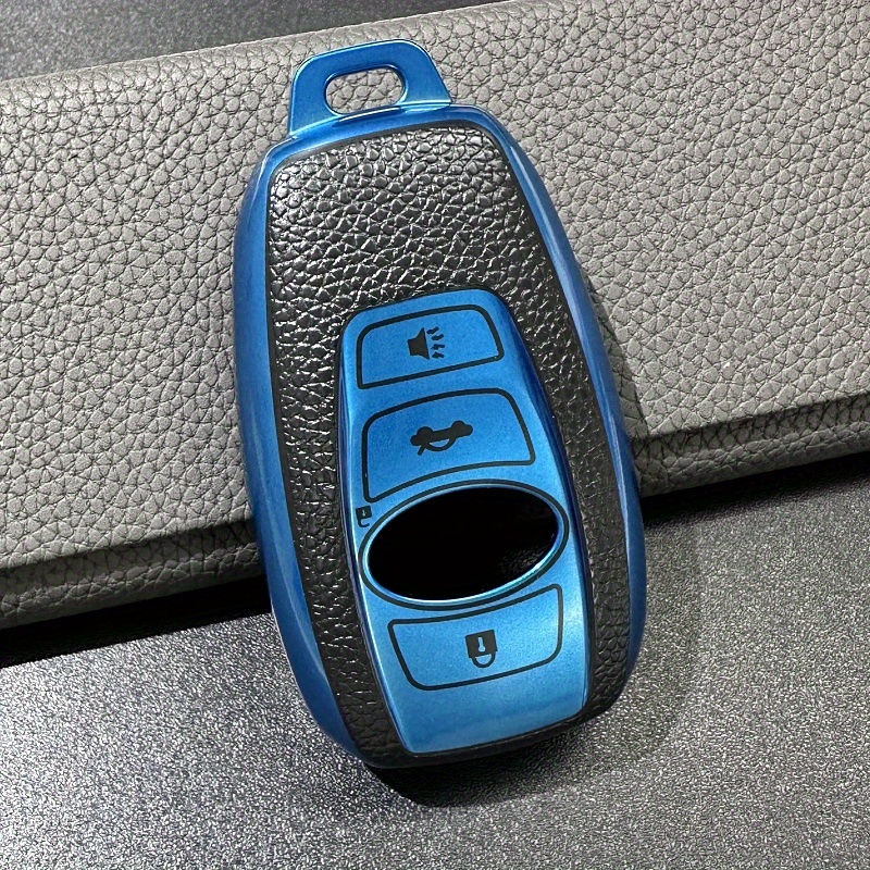 For Subaru Outback Forester LEGACY Remote Leather Key Cover Bag Fob