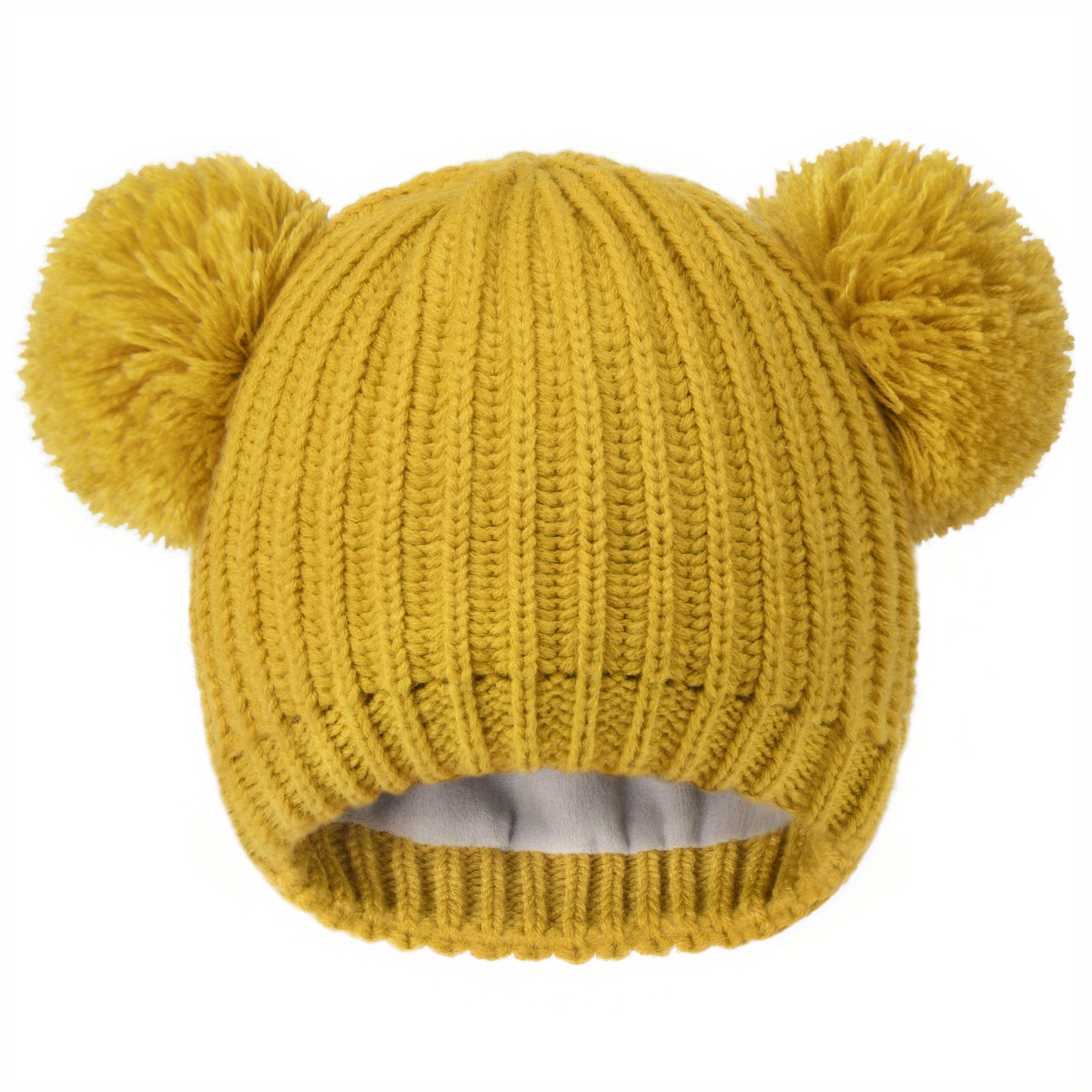 Women's Winter Lined Pom Hat