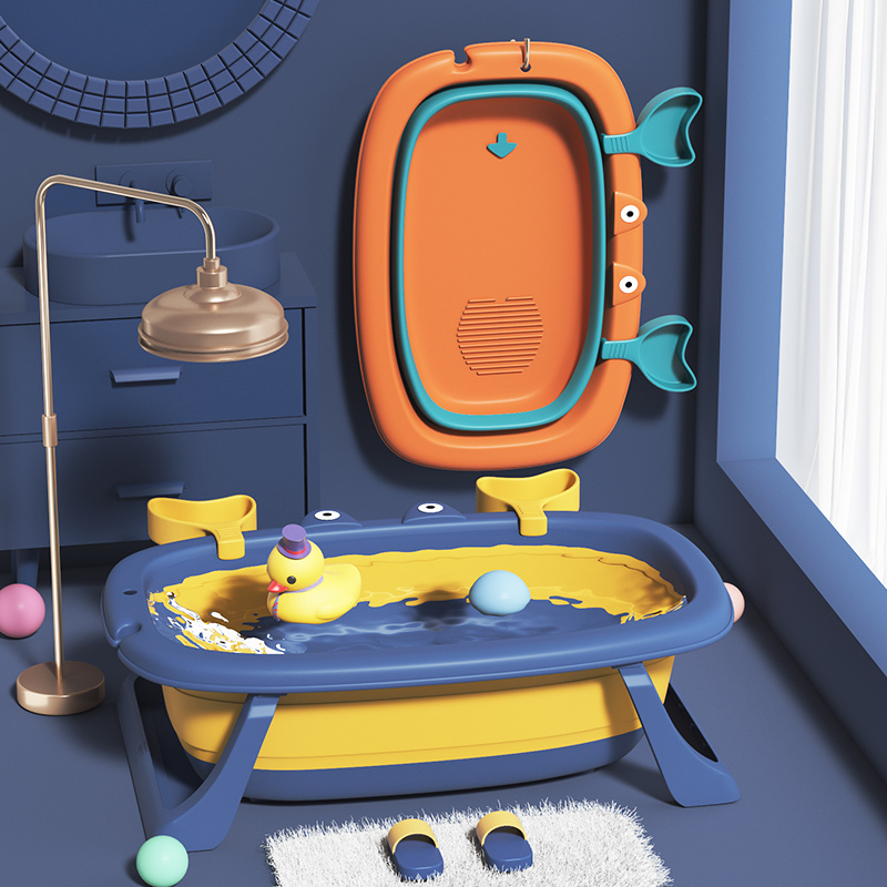  Great St. Bañera plegable portátil de baño para adultos, bebés  y niños pequeños, bañera de remojo en cabina de ducha, canasta de baño de  spa de doble drenaje, material PP y