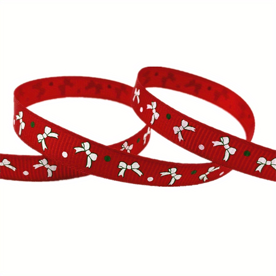 5 Yards Christmas Ribbon Printed Gift - Temu