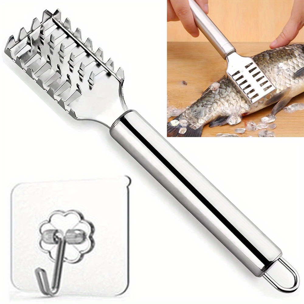 All Plastic Fish Scales Remover Cleaner Skinner Scaler With Cap Fast  Cleaning Fish Skin Descaler Plastic Kitchen Fish Tools : : Home