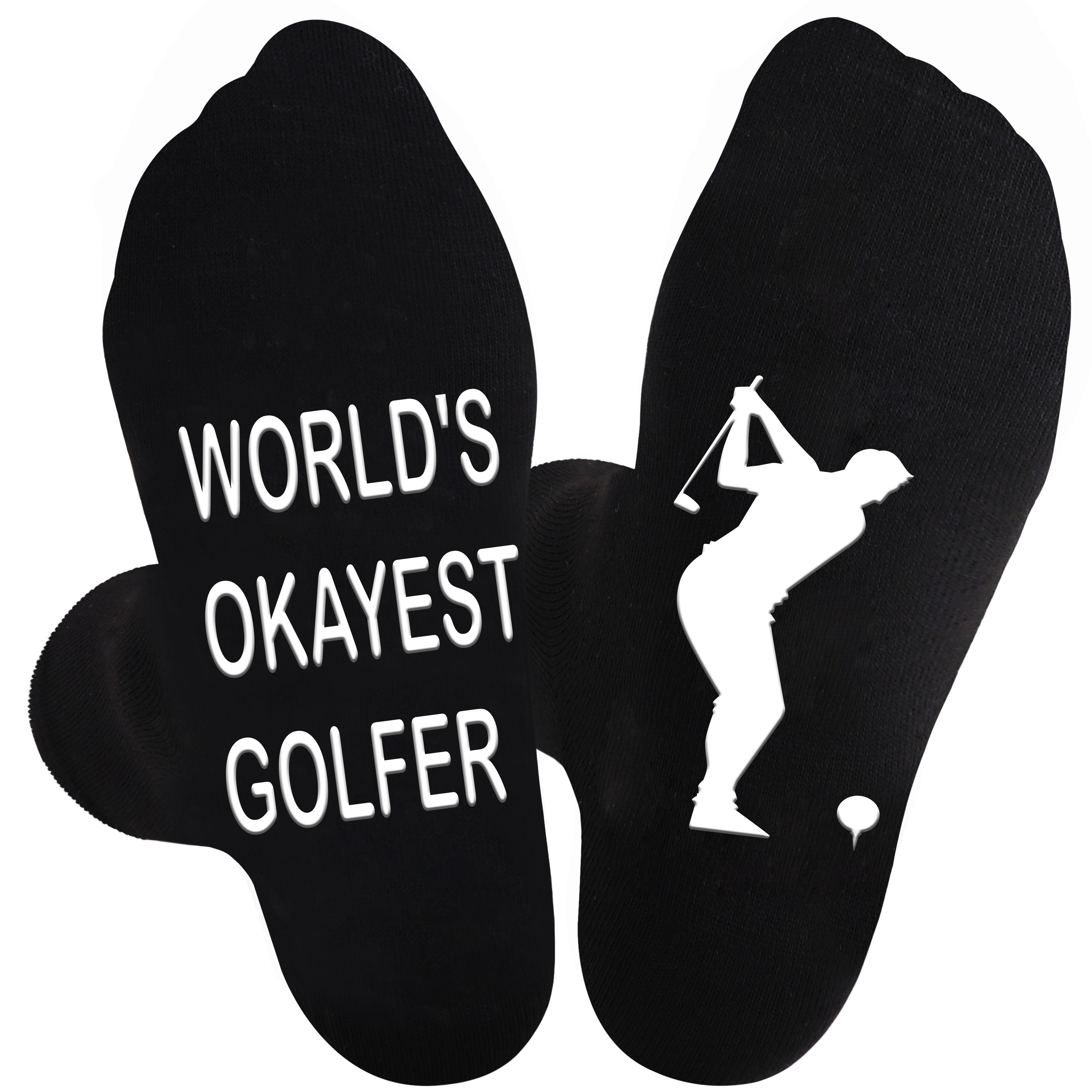 Funny Golf Socks, World's Okayest Golfer