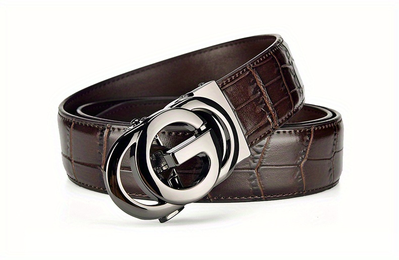 New Men′ S Cowhide Belt Automatic Buckle Belt and Young Business Fashion  Leisure Middle Aged Belt Designer Belt Men - China Belt and Genuine Leather  Belt price