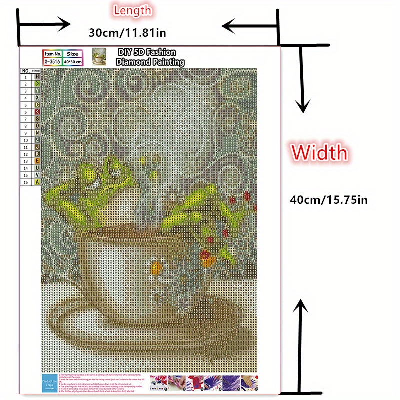 5D Diamond Painting Set, Cute Frog, Full Diamond Art Set, DIY Gem Art And  Crafts For Beginners, Diamond Art Set