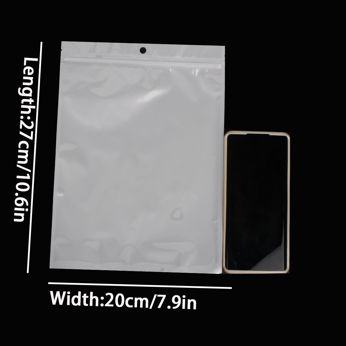 Large Transparent Plastic Resealable Zipper Bags Lock In - Temu