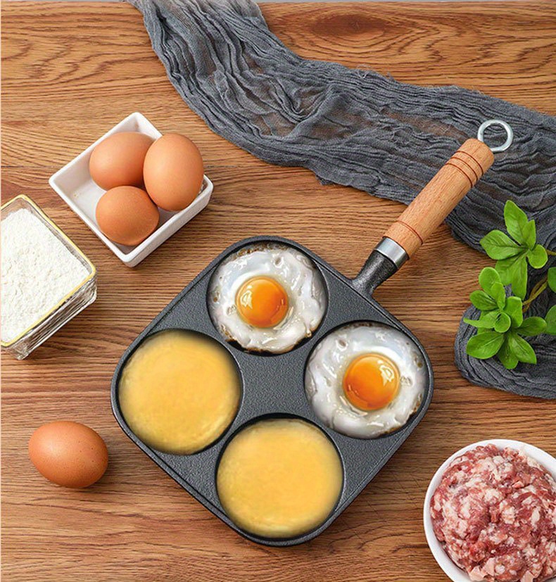 Nonstick Frying Pan With Wooden Handle Pancake Pan Omelet Saucepan Cooking  Steak Egg For Breakfast Kitchen Cooking Pots Utensils