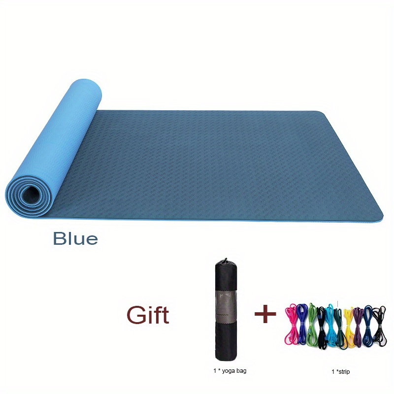 Exercise Tpe Yoga Mat Non slip Pilates Mat Reusable Thick - Temu