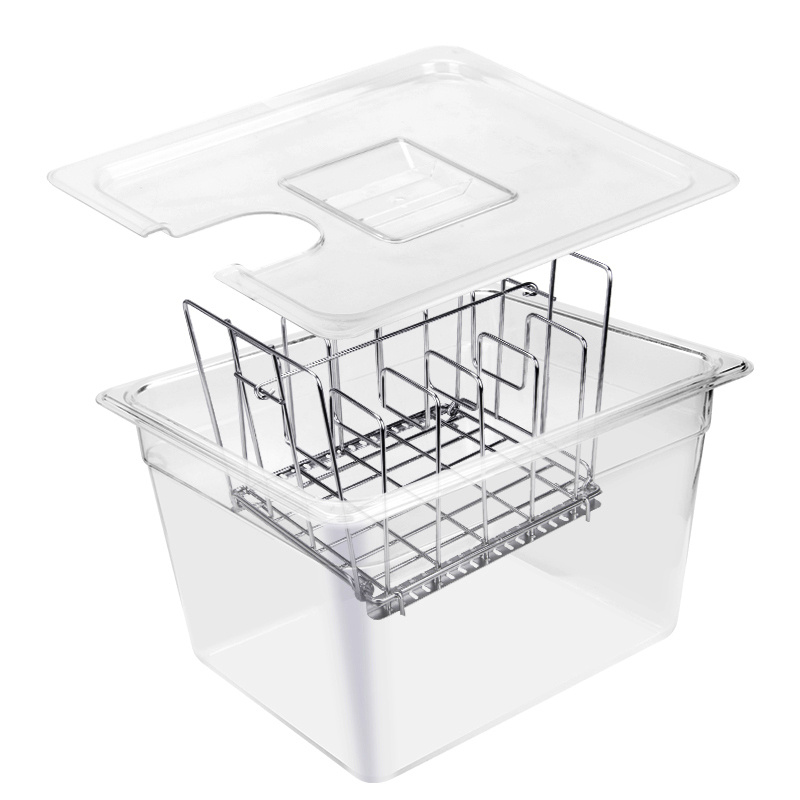 Container With Rack For Sous Vide Coocker - Temu