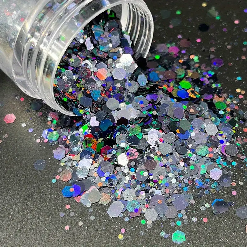 Holographic Chunky Glitter For Face Paint Body Paint Long - Temu