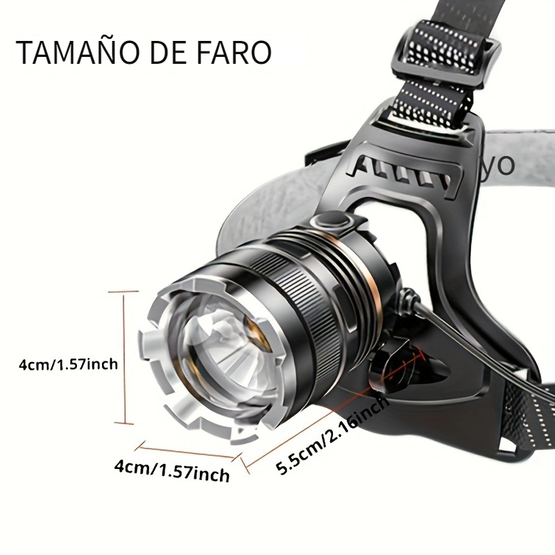 1 Unidad Faro Delantero Sensor Zoom Alta Potencia Xhp50 - Temu Chile