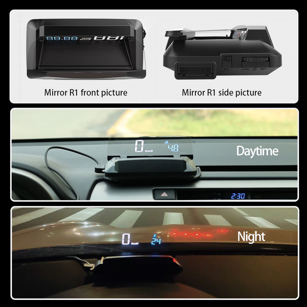 3d Hud Head Display Universal Gps Speedometer Cars Digital - Temu