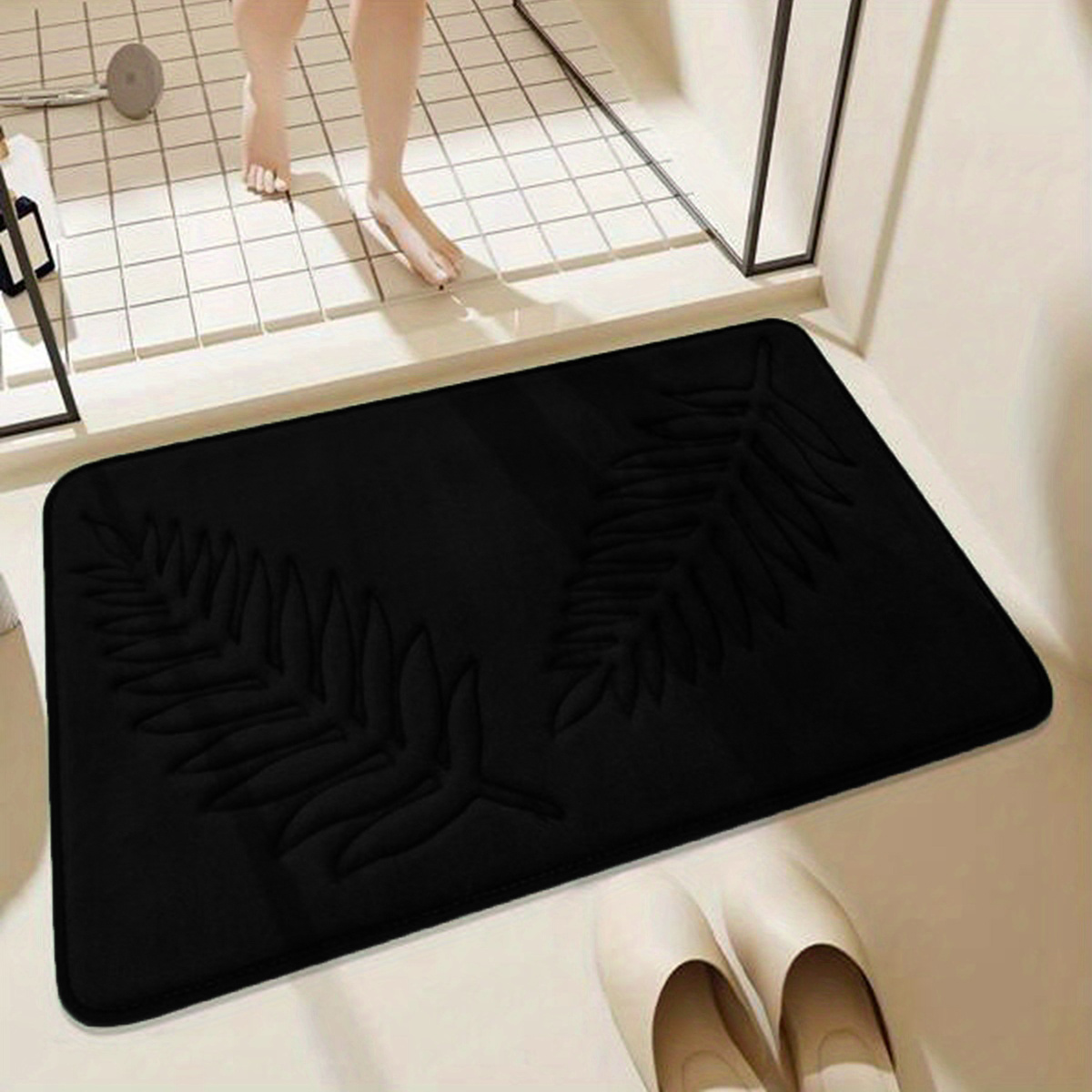 Memory Foam Bathroom Mats Set Non slip Bath Rug Toilet U - Temu