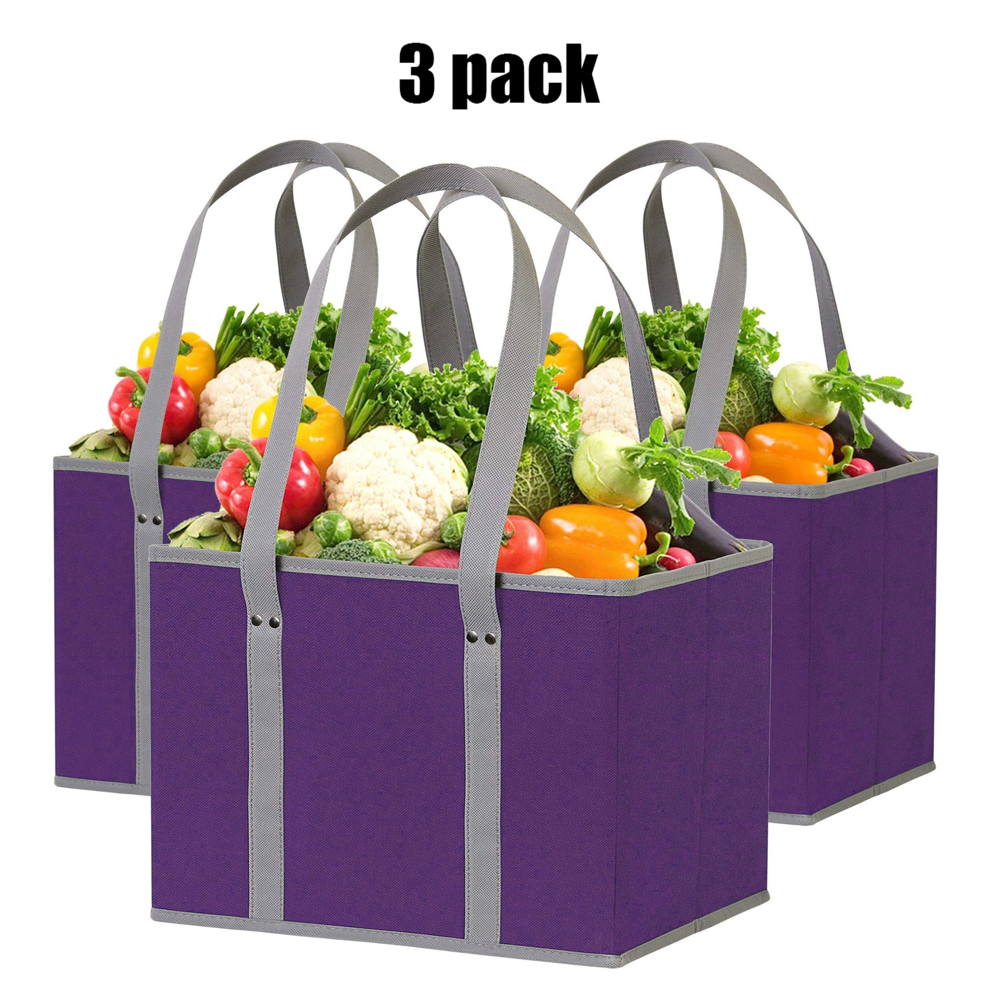 Reusable Grocery Bags, Heavy Duty Reusable Shopping Bags With Box