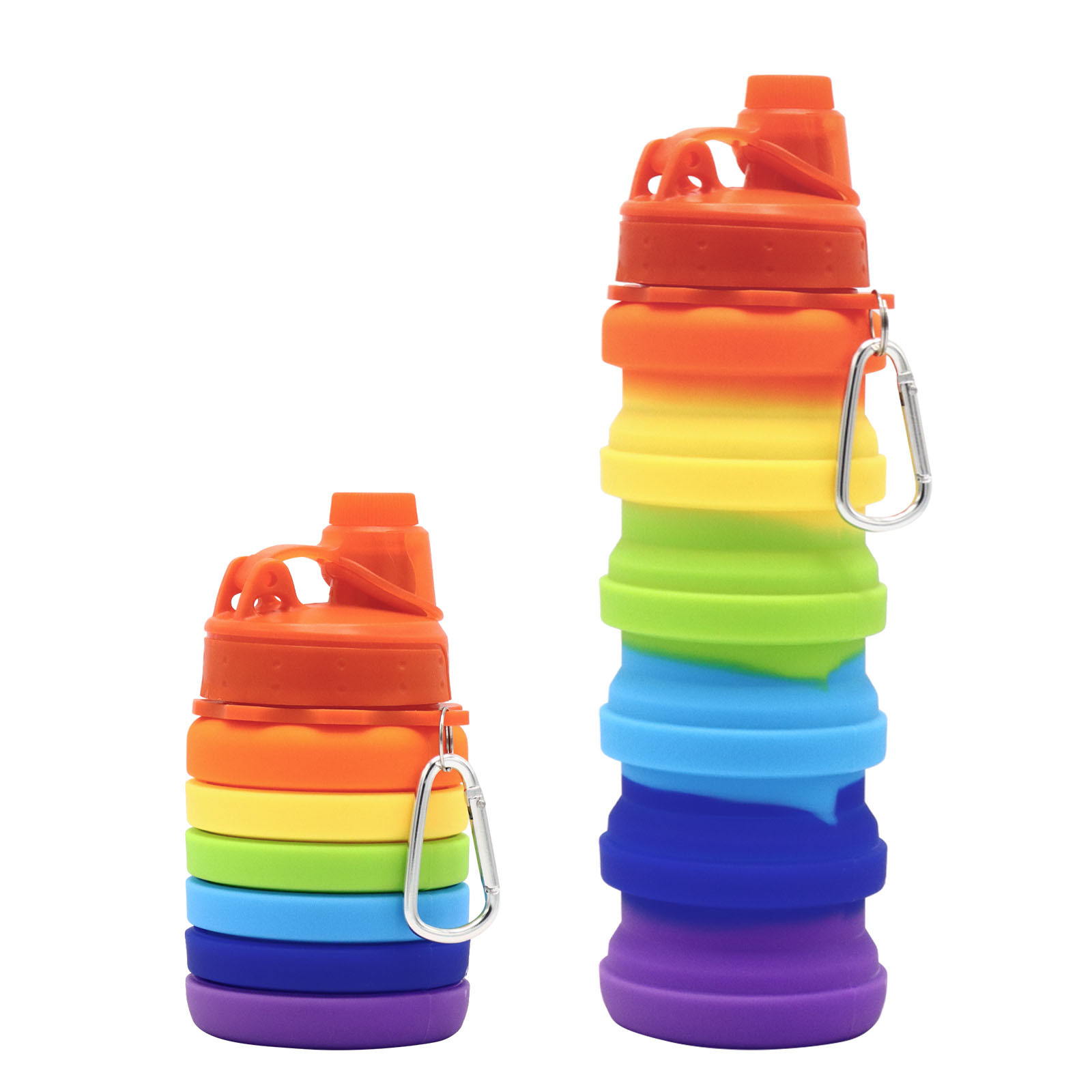 Collapsible Silicone Sports Water Bottle With Strap, Portable Half Gallon  Large Capacity Straw Water Bottle For Outdoor Sports - Temu