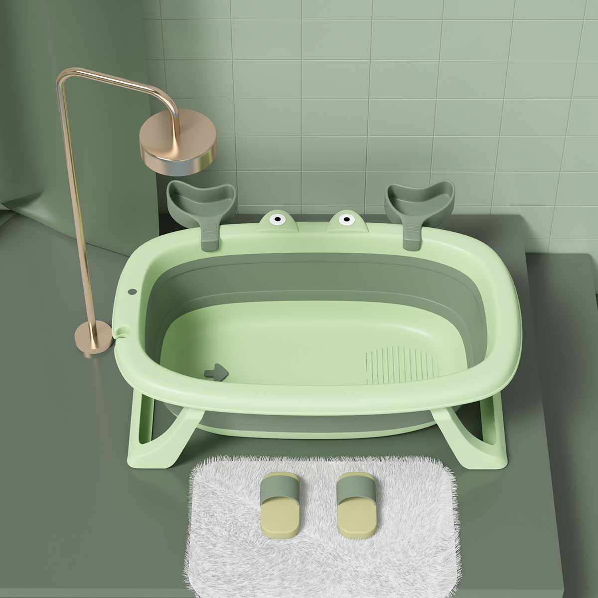 Collapsible Baby Bathtub Portable Toddler Bathtub Foldable - Temu