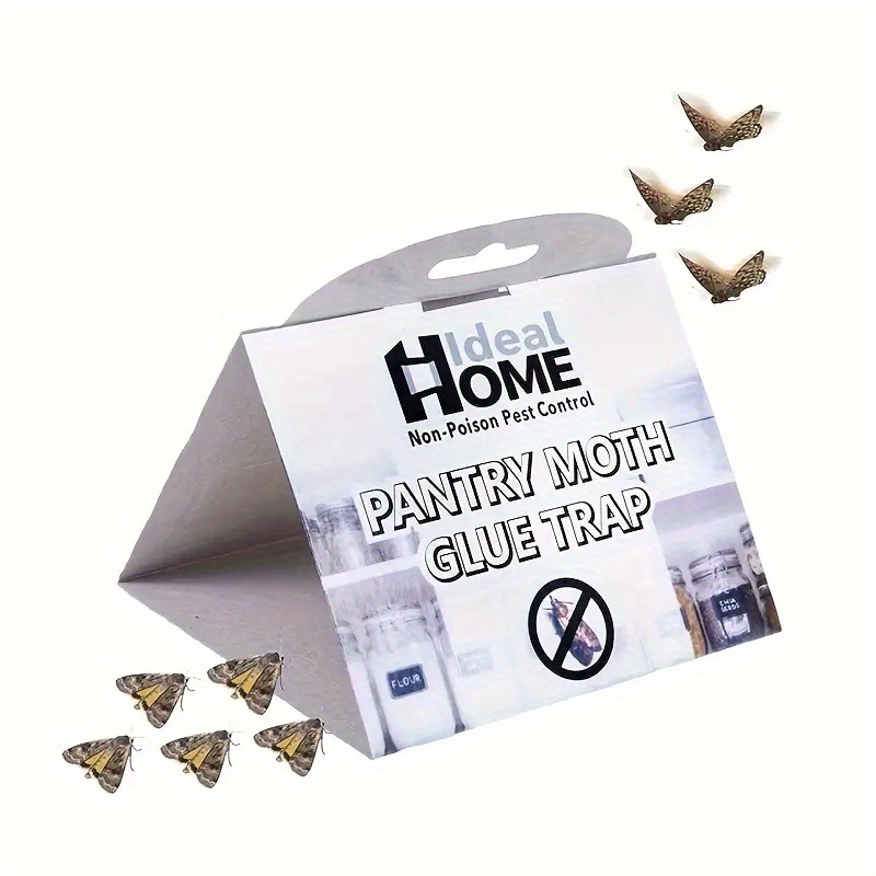 6Pcs Pantry Moth Traps Eco-Friendly Moth Traps Non-Toxic Sticky