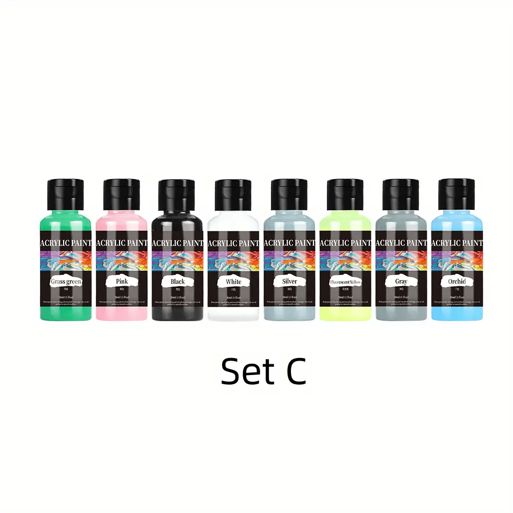 8 Colors Acrylic Paint Set 24 Colors Art Craft Paints Gifts - Temu