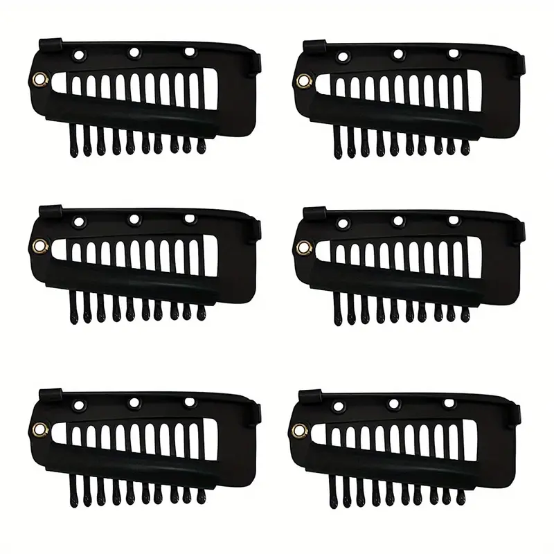 Strong Chunni Clips with Safety Pins, Chunni Clips Comb Wig Clips Dupatta  Clip 10-Teeth Strong