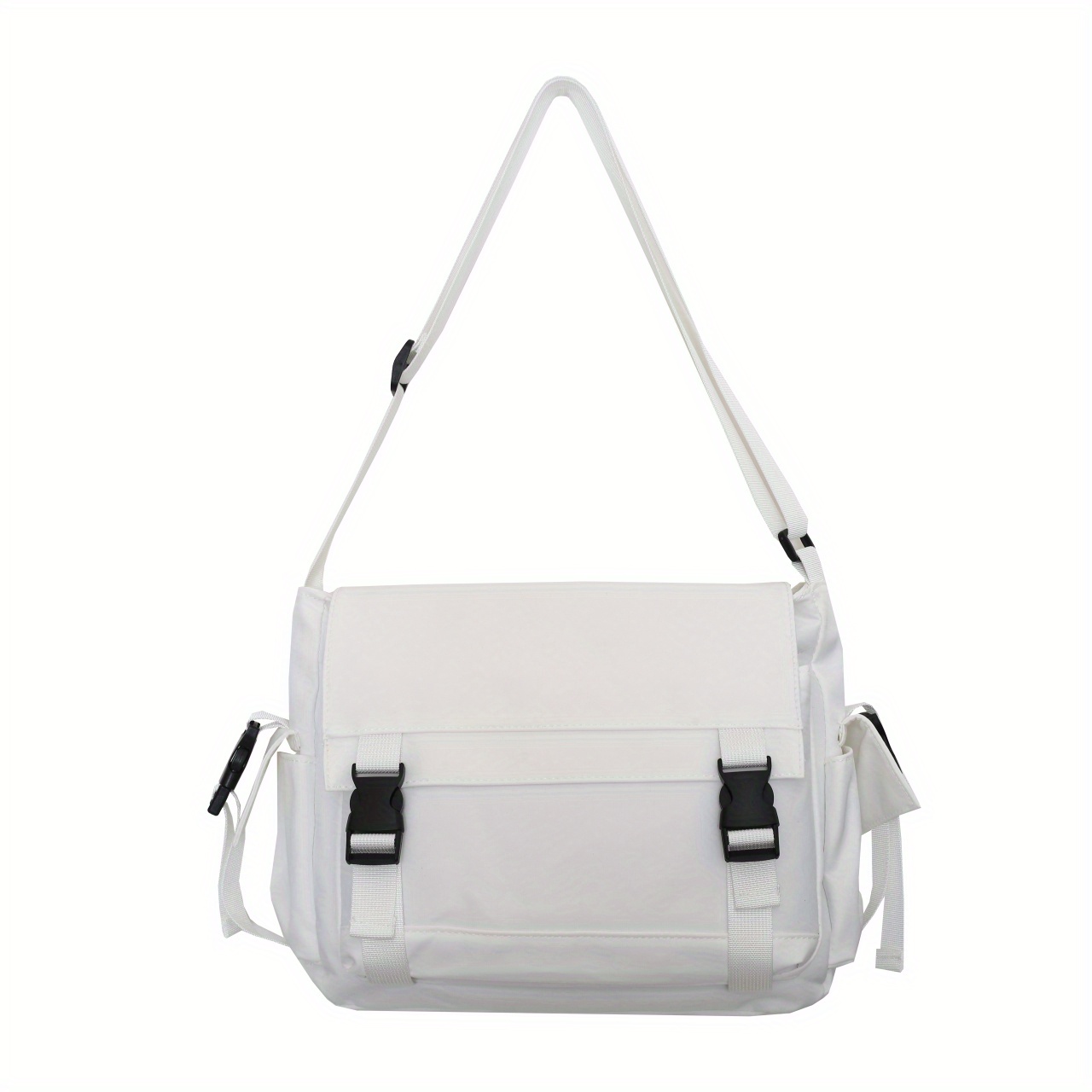 Minimalist Nylon Messenger Bag Large Capacity Laptop Crossbody Bag 