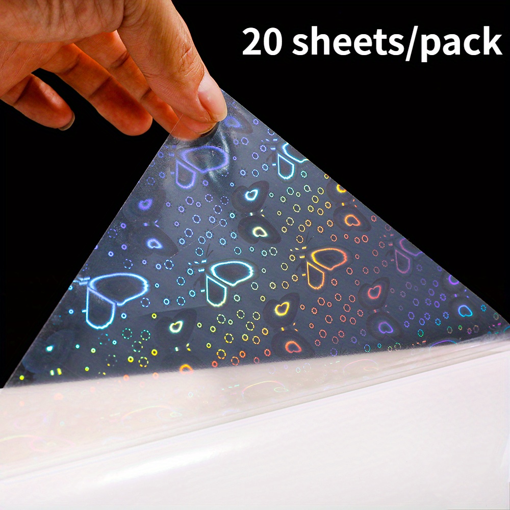 Holographic A4 Size Printable Holographic Vinyl Sticker - Temu