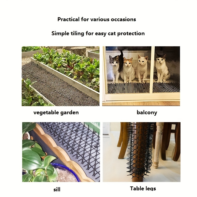 Cat Scat Mats Wit Spikes Durable Flexible Cat Deterrent Mats Temu