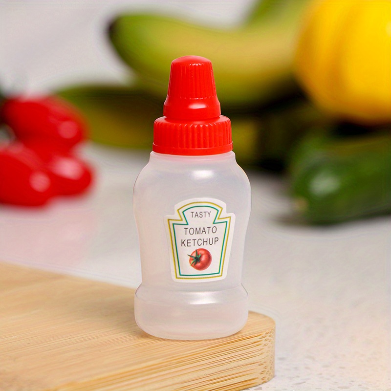 Mini Condiment Squeeze Bottle Salad Dressing Ketchup Squeeze Jar  Dispensers