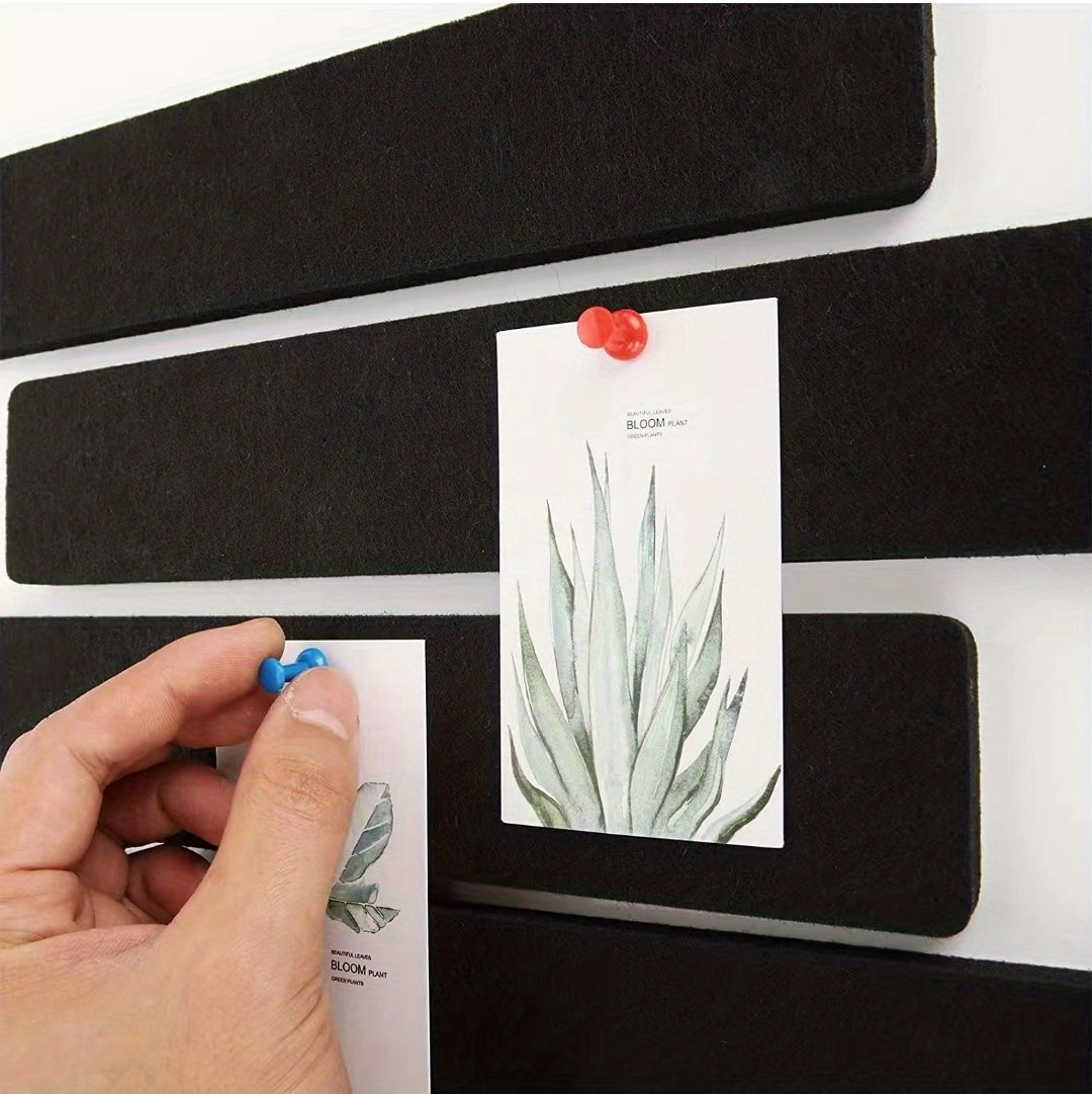 Board Cork Bulletin Strip Pin Bar Strips Self Adhesive Walls Boards Wall  Message Memo Display Frameless Felt Photo Large 