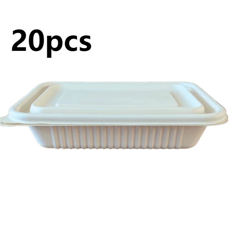 Disposable Plastic Food Tray  Set To-Go Container with Lid