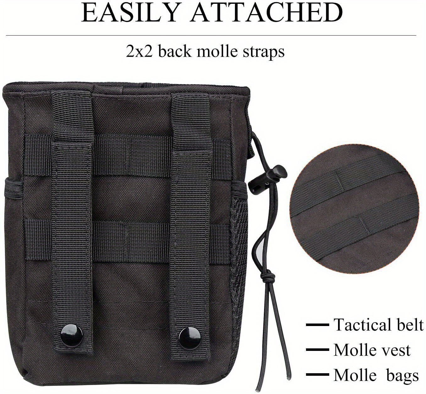 Molle Dump Pouch Drawstring Magazine Mag Pouch Outdoor - Temu